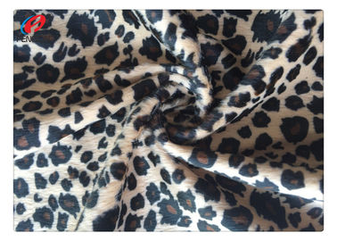 Velboa Plush Short Pile Polyester Velvet Fabric Animal Pattern Printing