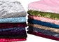 Sofa Crushed Upholstery Polyester Velvet Fabric Tear Resistant